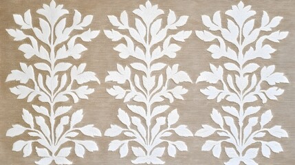 Elegant Floral Pattern Textile Design for Home Decor Projects