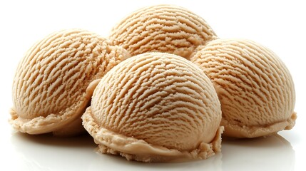 Salted caramel gelato in a bowl