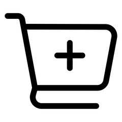 Fototapeta premium add to cart icon