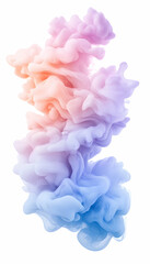 Fototapeta premium Abstract colorful smoke cloud swirling, creating a dreamy background for creative designs, posters and flyers