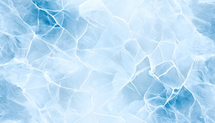 Obraz premium Abstract ice background with frozen cracks and fissures. Can be used as wallpaper