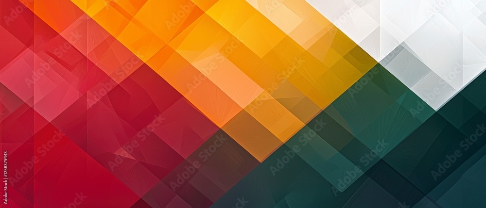 Poster abstract geometric background with vibrant color gradient