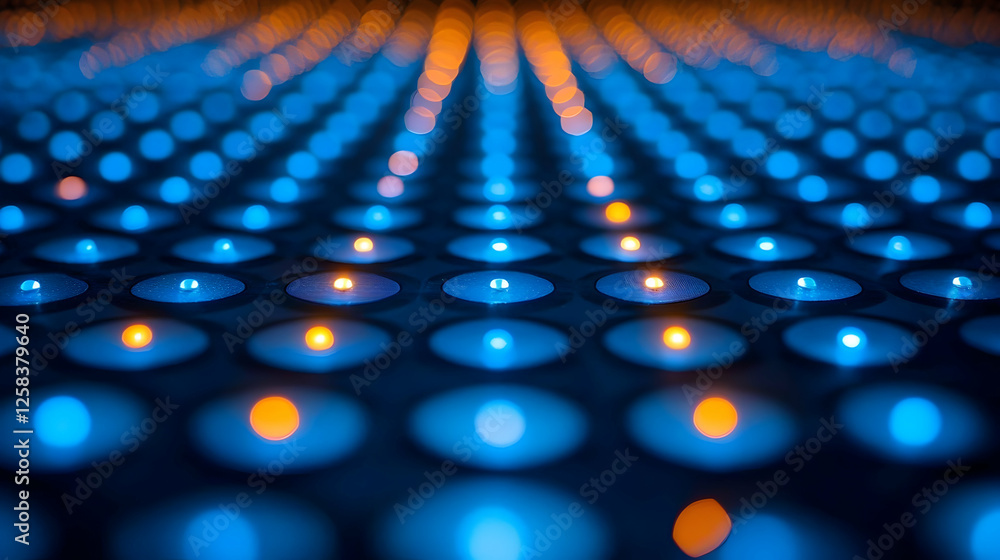 Poster abstract led light display pattern
