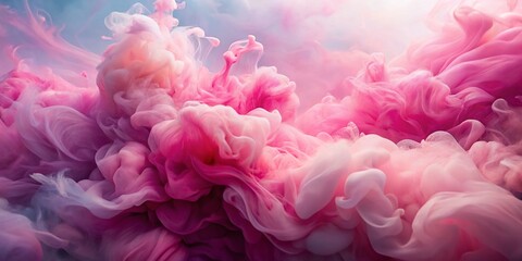 Fototapeta premium Abstract Pink Watercolor Background Texture: Long Exposure Photography