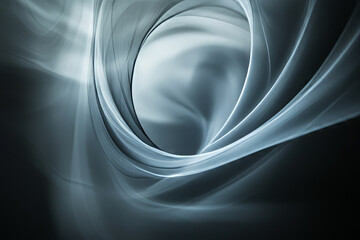 Fototapeta premium Abstract gray smoke swirls, floating in a dynamic, artistic motion.
