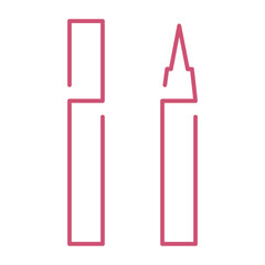 cosmetic red colored icon pack