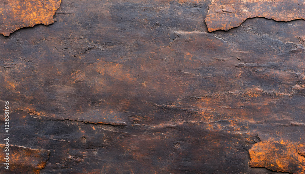 Poster brown stone background texture with rough patterns and worn edges for graphic design