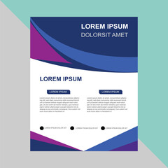 Flyer design Corporate business report cover