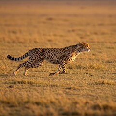 Cheetah in Full Sprint
