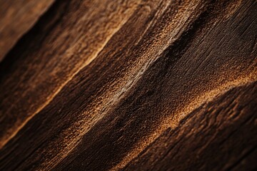 Close-up of dark brown wood grain texture with diagonal lines and subtle light highlights.