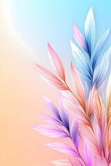 Colorful abstract floral background design for presentations, wallpapers, marketing and backdrops