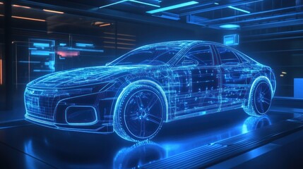 Futuristic Car Design: A Digital Blueprint