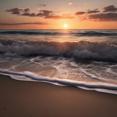 Obraz premium Sunset at the beach.