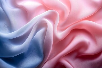 Obraz premium Elegant Silk Satin Fabric in Delicate Pastel Tones Arranged for a Dreamy Background 