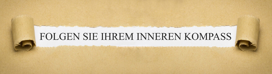 Folgen Sie Ihrem inneren Kompass