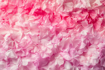 Obraz premium Abstract pink flower petals scattered randomly, with soft edges and a gentle gradient effect.