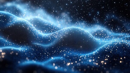 Obraz premium Abstract dark dotted pattern wallpaper with copy space. Minimalist design template with white center text area. Ideal for banners.