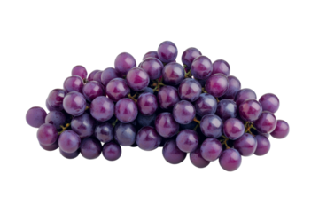 Fresh purple grapes ready to eat