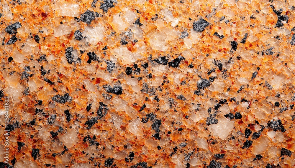 Poster close-up view of granite stone texture showing unique patterns and color variations.