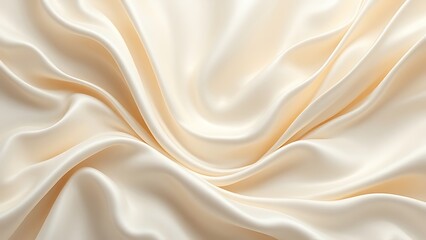 Fototapeta premium Close-up of white natural creamy vanilla yogurt. Top view. White texture of whipped cream, buttercream, and cosmetic cream. Close-up of vanilla yogurt.