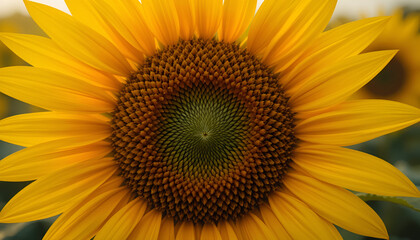Obraz premium Radiant Sunflower in Full Bloom