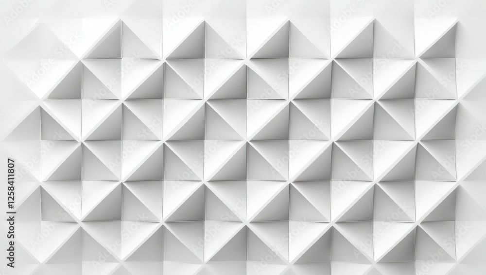 Poster abstract white geometric background with a light gray diamond pattern for design and presentation, w