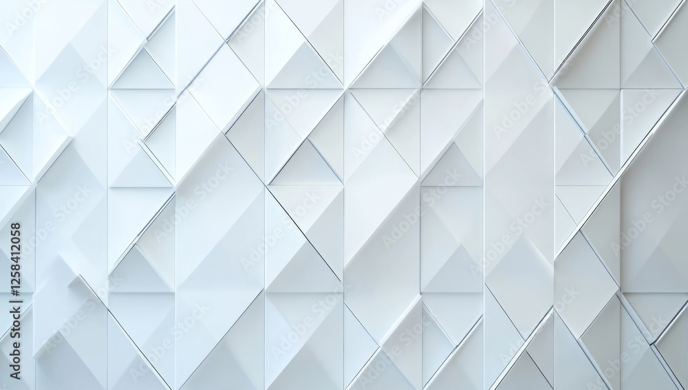 Poster abstract white geometric background with a light gray diamond pattern for design and presentation, w