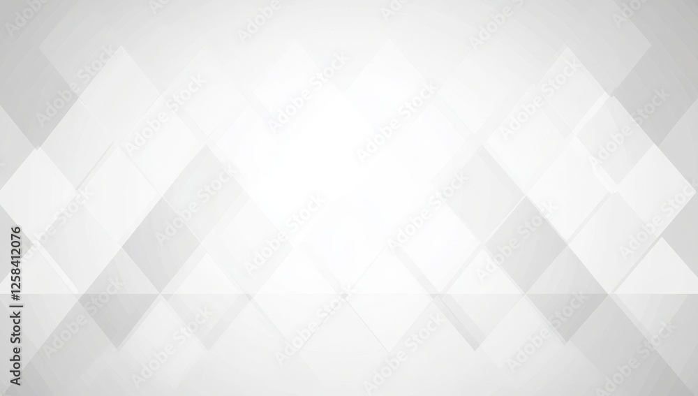 Poster abstract white geometric background with a light gray diamond pattern for design and presentation, w