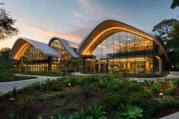 Fototapeta premium A high-security research compound where scientists are studying genetic modifications