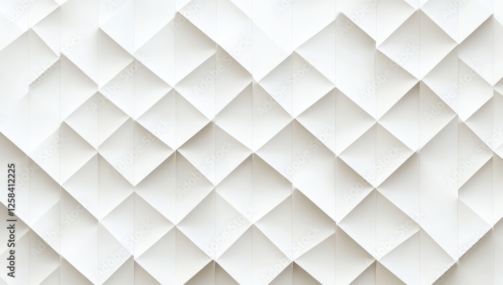 Poster abstract white geometric background with a light gray diamond pattern for design and presentation, w