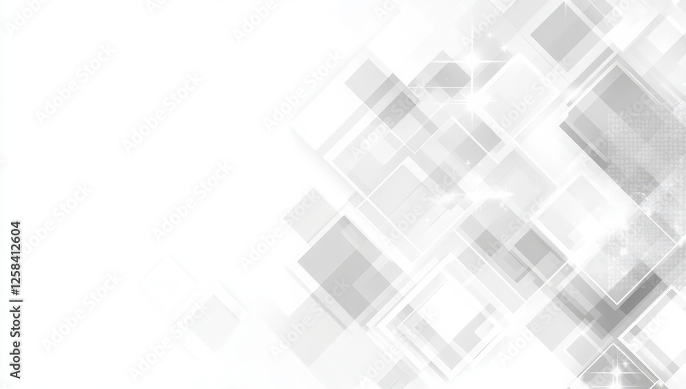Poster abstract white geometric background with a light gray diamond pattern for design and presentation, w