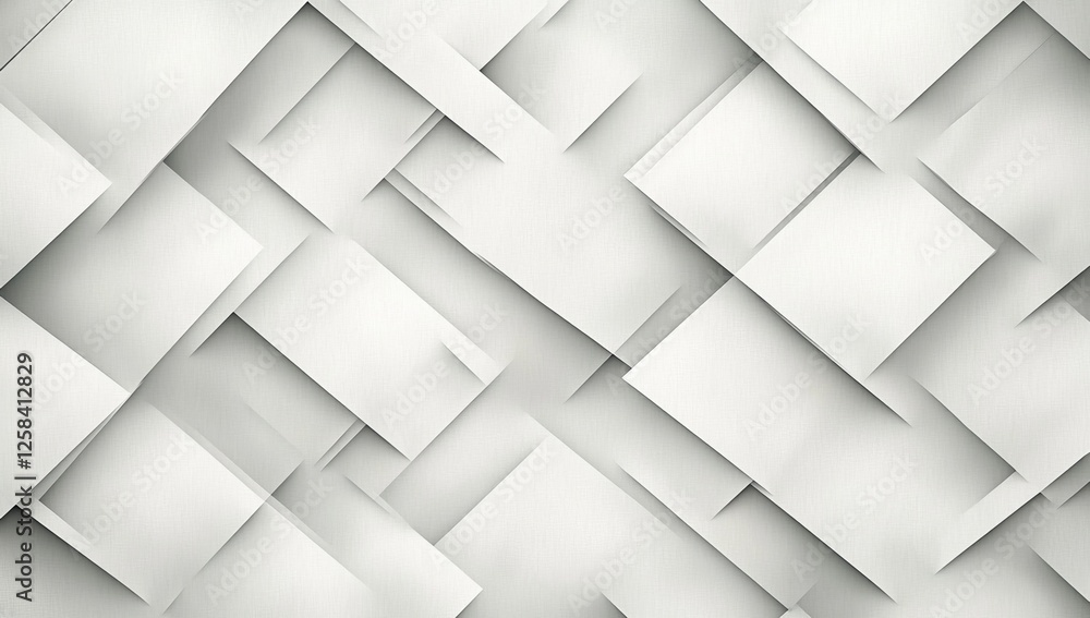 Poster abstract white geometric background with a light gray diamond pattern for design and presentation, w
