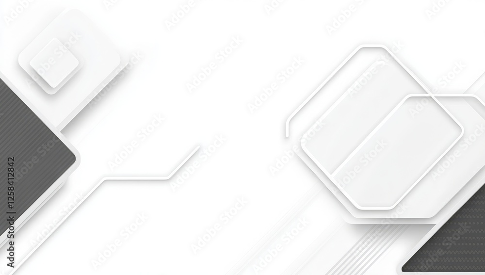 Poster abstract white geometric background with a light gray diamond pattern for design and presentation, w