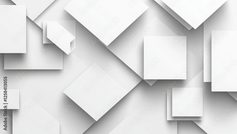 Poster abstract white geometric background with a light gray diamond pattern for design and presentation, w
