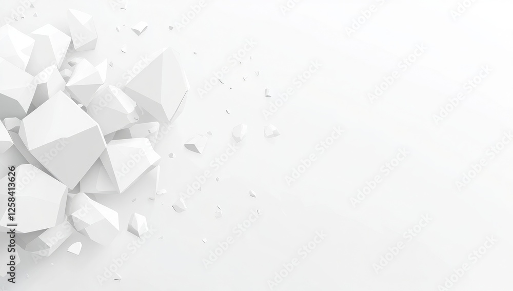 Poster abstract white geometric background with a light gray diamond pattern for design and presentation, w