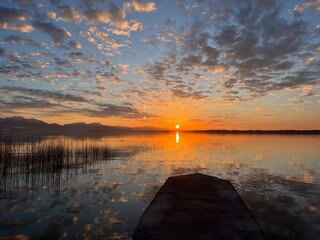 Sonnenuntergang am Chiemsee