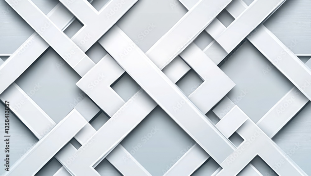 Poster abstract white geometric background with a light gray diamond pattern for design and presentation, w