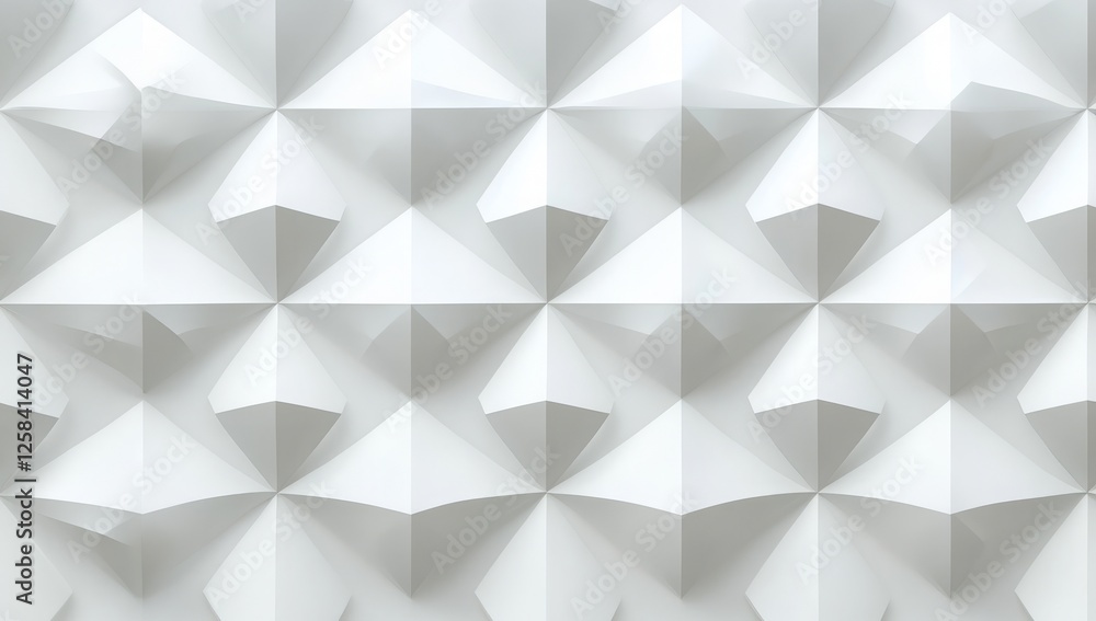 Poster abstract white geometric background with a light gray diamond pattern for design and presentation, w