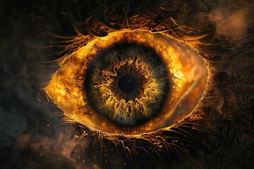 Fantacy Firey eye, Ai generated
