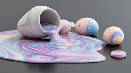 "A dreamy galaxy-inspired gradient with swirls of pink,