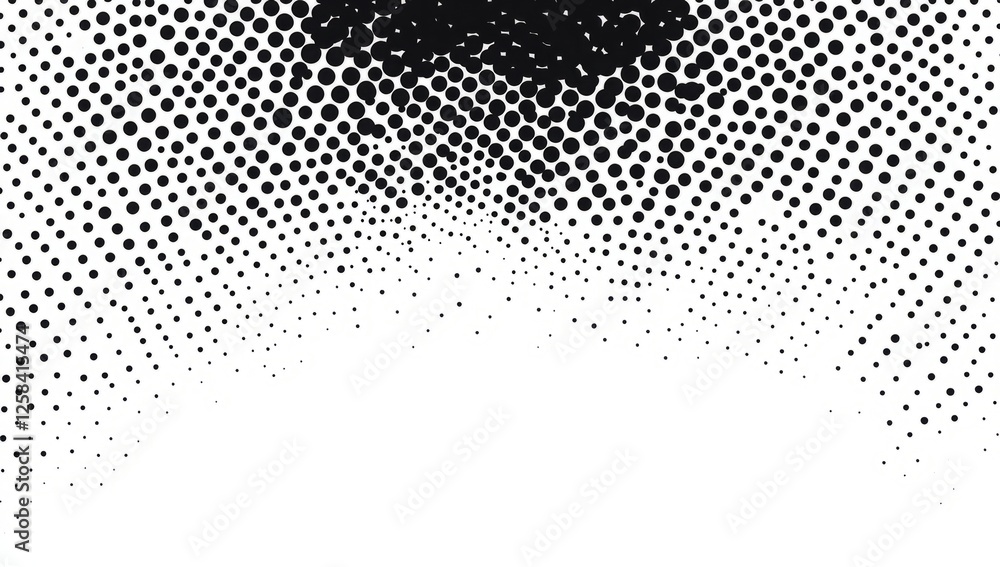 Poster a black and white image of a pattern of dots. black and white halftone texture background vector ill