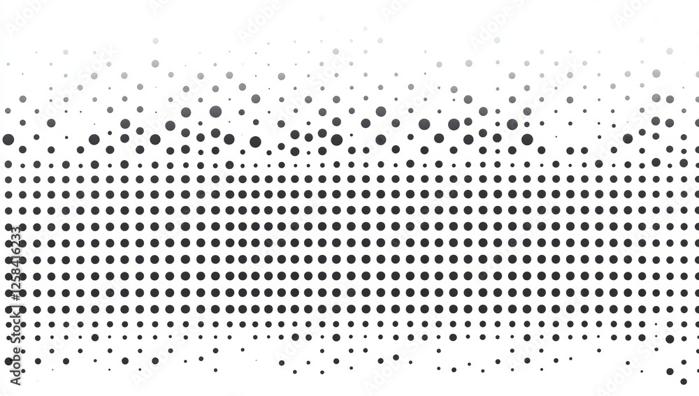 Aufkleber a black and white image of a pattern of dots. black and white halftone texture background vector ill