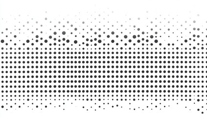 A black and white image of a pattern of dots. Black and white halftone texture background vector illustration. Pop art. Cartoon. Modern. Retro.