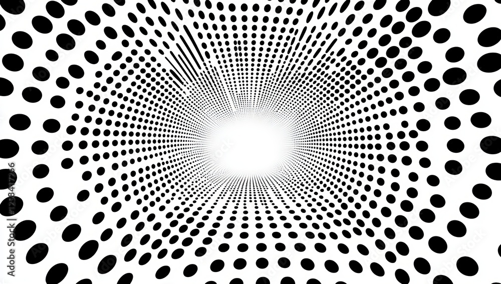 Poster a black and white photo of a pattern of dots. black and white halftone texture background vector ill