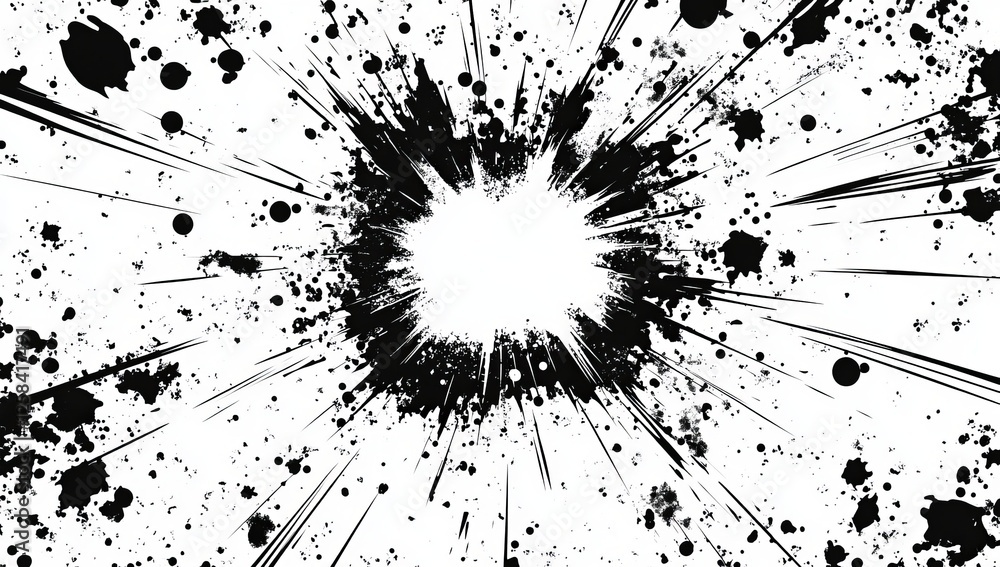 Poster a black and white photo of a pattern of dots. black and white halftone texture background vector ill