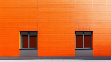 Fototapeta premium Classic orange brick wall, perfect symmetry, subtle mortar lines generative ai