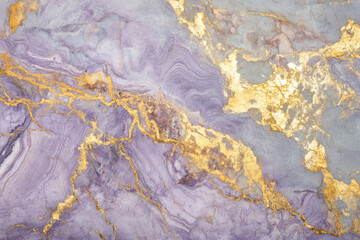 Lilac and gold marbled texture, combining soft hues with shimmering metallic veins for a luxurious look.