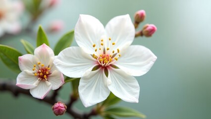 Obraz premium Japanese Sakura Pink Cherry Blossom in Spring