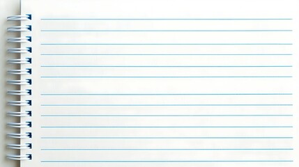 Blank Lined Spiral Notebook