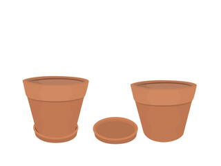 Potted plants on a white background.